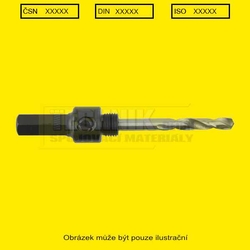 Adaptér upínání k bimetal. korunkám-děrovkám 14-30 mm, šestihran upínač OK  9.5mm