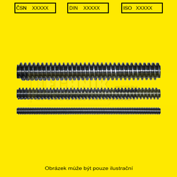 80x1000x10  trapez          Din 103  Závitová tyč-LEVÁ