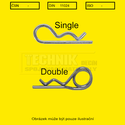 Závlačka  3.0  ZnŽ          Din 11024  single