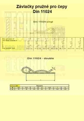 Závlačka  2.25x48  A4          Din 11024  double pro díru 2.5mm