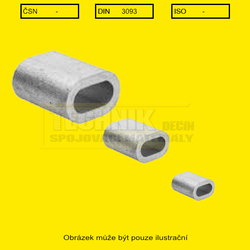 Svorka lanová  5.0mm Al  Din 3093A EN 13411-3