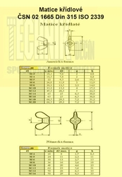 M 10  A4          1665  Din 315 Křídlová - Form American