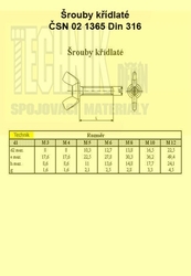 8x35  Zn          1365          Din 316  křídlový  German form