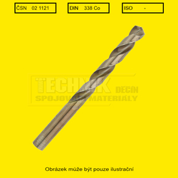 Vrták  2.5mm  cobalt          1127  Din 338          HSSCo5 - Typ N