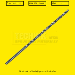 Vrták  5.3x132mm prodloužený  ČSN 22 1125 HSS