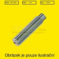 8x55          1183          Din 417 stavěcí drážka + čípek