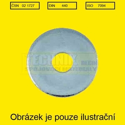 Podložka  6.4  A2          1727  100HV  Din 440RV  ISO 7094 D=21mm pro dřevěné konstrukce