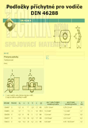 Podložka  4.3          Din 46288 A příchytka pro vodiče