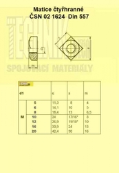 M  8  A4          1624  4.8  Din 557  čtvercová (SOLAR)