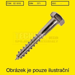 Vrut 10x 55  Zn          1810  Din 571  6HR