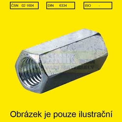 Spojka závitová M 30x90  Zn          1604  5.8  Din 6334 ŠESTIHRANNÁ