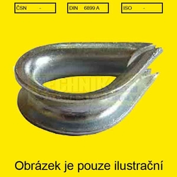 Očnice lanová 13  Zn pro lano 12mm          Din 6899A