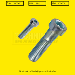 Imbus  8x40  Zn          Din 6912  8.8  nízká hlava s čípkem pro klíč