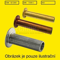 Nýt Cu  4x10          2381  Din 7338 C dutý