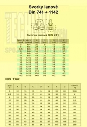 Svorka lanová  8.0mm  Zn  Din 741