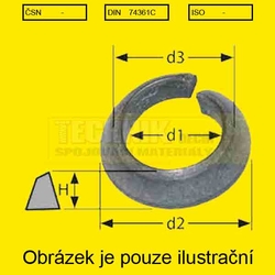 Podložka pružná 18.0          kuželová pro kolové matice  Din  74361C