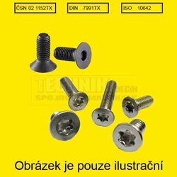 Imbus 10x16  Zn          Din 7991-Din 965 10.9 90° CELÝ ZÁVIT TORX