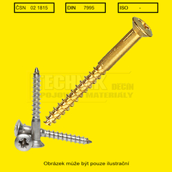 Vrut  4.5x 30  Ms          Din 7995 čočková- klempířský 