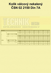 Kolík  2x10          2150  Din 7  ISO 2338A