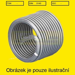 Vložka závitová  6x1.0x1.5D (L-9mm)  A2  na svíčky          Din 8140 HELICOIL FORM A