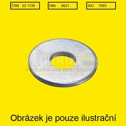 Podložka  5.3  Plast          1726  Din 9021  Bezbarvá