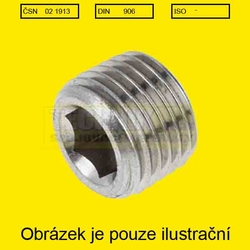 Zátka vypouštěcí 22x1.5          1913  Din 906  kuželová s vnitřním šestihranem 