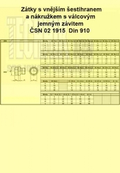 Zátka vypouštěcí G 1/2"  A4          1915  Din 910 válcová s vnějším šestihr+těs. krouž