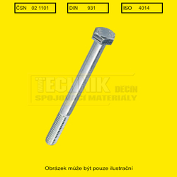 7/16x3"  Zn          1101  8.8 UNF  (11.1x76mm) - 20 závitů/1"  Din 931 