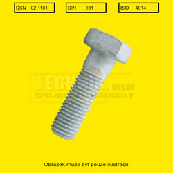 20x100  TZN          1101  8.8  Din 931 METRIC