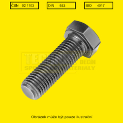 3/8x1"          1103  8.8 BSF (9.5x25mm)  Din 933 20 závitů/1"