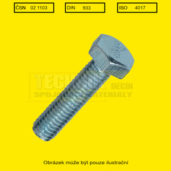 3/8x 7/8"  Zn          1103  8.8 UNF  (9.5x22mm) - 24 závitů/1"  Din 933