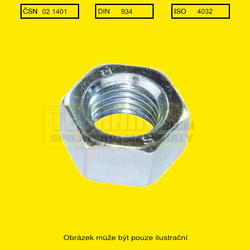 M  Nr.  8"  Zn          1401 UNF - (4.17mm) 32 závitů  Din 934 