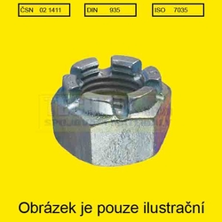 M  3/8"          1411  UNF Din 935 - (9.5mm) 24 závitů/1"