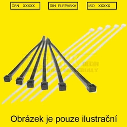 Páska stahovací  430x4.8 elektro KB  PLAST BÍLÁ