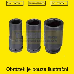 Hlavice nástrčná 1/2" 6hran  32mm  PRŮMYSLOVÁ prodloužená