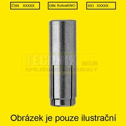 Kotva ocelová narážecí M  8  Zn  D=10x30mm hmoždinka kovová  KNO