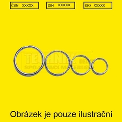 Kroužek na klíče  D=20x1.5mm  Zn