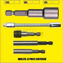 Nástavec magnet. 1/4"  6HR Narex 8318 s pojistkou  L=60mm