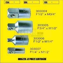 Redukce  F3/8" na M1/4"  TONA 1040 ráčna=3/8" hlavice=1/4"