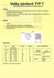 Vložka závitová M  8x15x1.5  ZnŽ          ENSAT 302