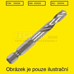 Vrták  4.0mm Spirálový 1/4" šestihranný-bit  HSS-G